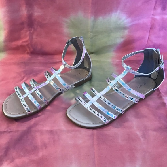 The Children's Place Holographic Gladiator Sandals - Picture 2 of 8